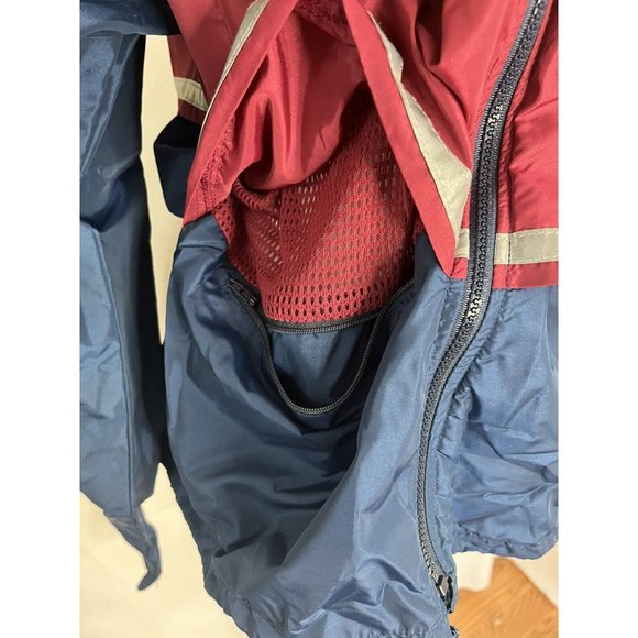 Vintage Bill Rodgers Running Jacket Windbreaker Medium Mens Reflective Stripe - Picture 3 of 12